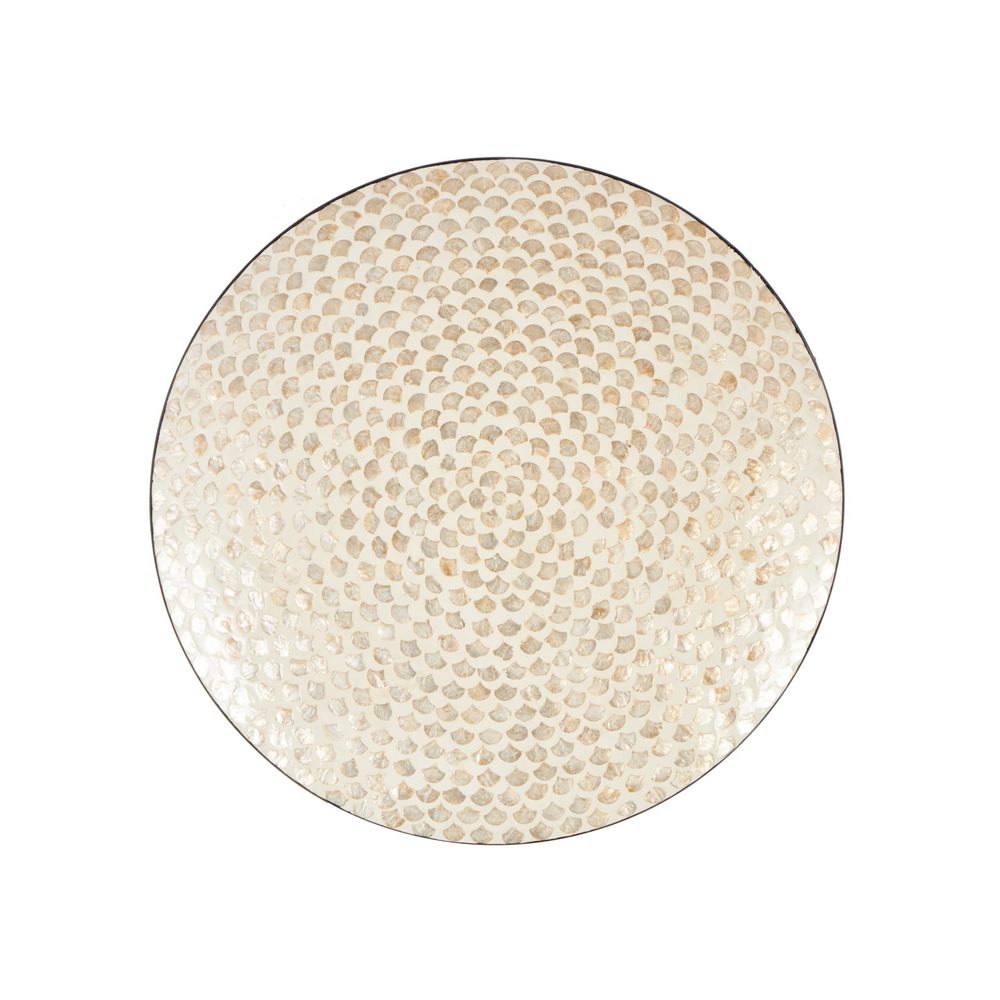 Mother Of Pearl Shell Geometric Home Wall Decor Round Disc Wall Sculpture With🐤
